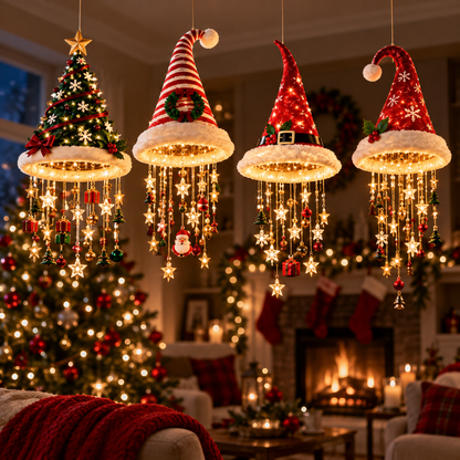 Light-Up Hanging Christmas Hat